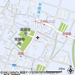 神奈川県茅ヶ崎市萩園1651周辺の地図