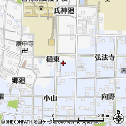 愛知県一宮市大毛小山6周辺の地図