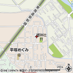 平塚市纒92-2駐車場周辺の地図
