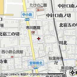 愛知県一宮市木曽川町黒田錦里90-5周辺の地図