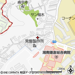 神奈川県鎌倉市植木690周辺の地図