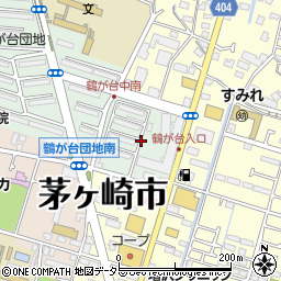 神奈川県茅ヶ崎市鶴が台1周辺の地図