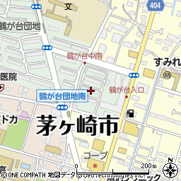 神奈川県茅ヶ崎市鶴が台1-7周辺の地図