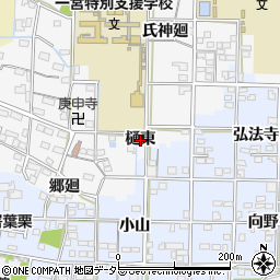 愛知県一宮市杉山樋東周辺の地図