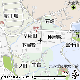 愛知県犬山市下屋敷20周辺の地図