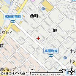 愛知県江南市高屋町旭154周辺の地図