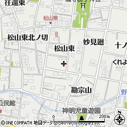 愛知県一宮市木曽川町黒田松山東28周辺の地図