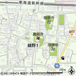 真照寺周辺の地図