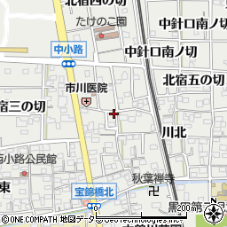 愛知県一宮市木曽川町黒田錦里90-11周辺の地図
