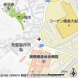 神奈川県鎌倉市植木678周辺の地図