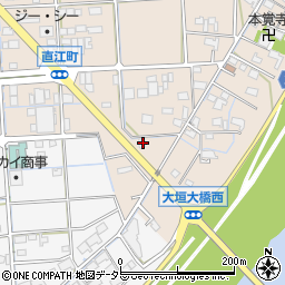 岐阜県大垣市直江町354周辺の地図