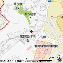 神奈川県鎌倉市植木691-2周辺の地図