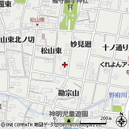 愛知県一宮市木曽川町黒田松山東88周辺の地図