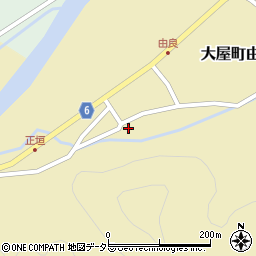 兵庫県養父市大屋町由良242周辺の地図