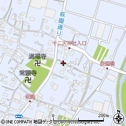 神奈川県茅ヶ崎市萩園1648周辺の地図