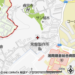 神奈川県鎌倉市植木695-1周辺の地図