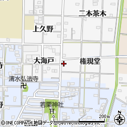 愛知県一宮市笹野権現堂49周辺の地図