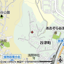 神奈川県横浜市金沢区谷津町周辺の地図