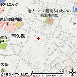 神奈川県茅ヶ崎市西久保698周辺の地図