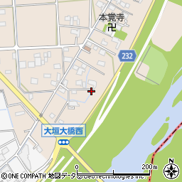 岐阜県大垣市直江町306周辺の地図