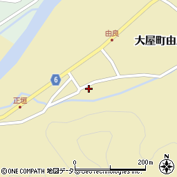兵庫県養父市大屋町由良245周辺の地図
