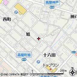 愛知県江南市高屋町旭91周辺の地図
