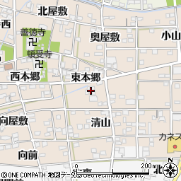 愛知県一宮市浅井町尾関清山3周辺の地図