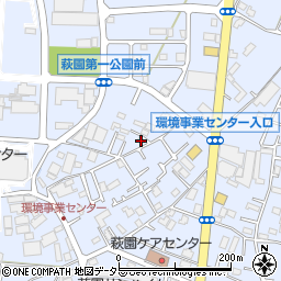 神奈川県茅ヶ崎市萩園1161-13周辺の地図