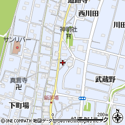 愛知県一宮市木曽川町里小牧道路寺128周辺の地図