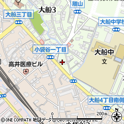 カースタレンタカー鎌倉大船店周辺の地図