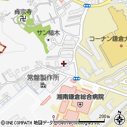 神奈川県鎌倉市植木676周辺の地図