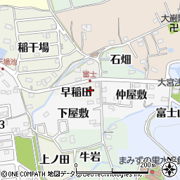 愛知県犬山市早稲田周辺の地図