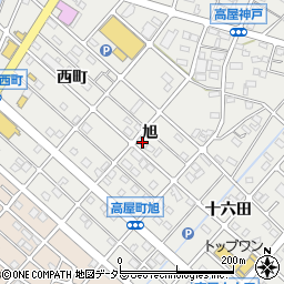愛知県江南市高屋町旭111周辺の地図