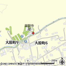 岐阜県多治見市大原町周辺の地図