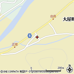 兵庫県養父市大屋町由良230周辺の地図