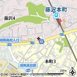 藤沢台町郵便局周辺の地図
