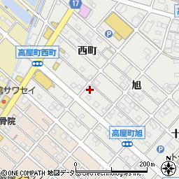 愛知県江南市高屋町旭150-3周辺の地図