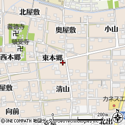 愛知県一宮市浅井町尾関清山4周辺の地図