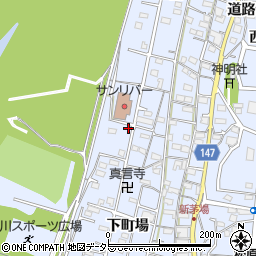 愛知県一宮市木曽川町里小牧下町場2周辺の地図