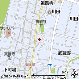 愛知県一宮市木曽川町里小牧道路寺129周辺の地図