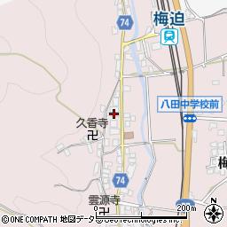 京都府綾部市梅迫町上町13周辺の地図