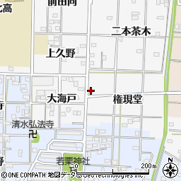 愛知県一宮市笹野権現堂5周辺の地図