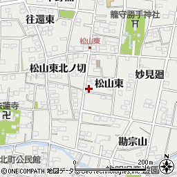 愛知県一宮市木曽川町黒田松山東33周辺の地図