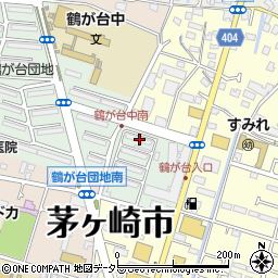 神奈川県茅ヶ崎市鶴が台1-5周辺の地図