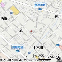 愛知県江南市高屋町旭47周辺の地図