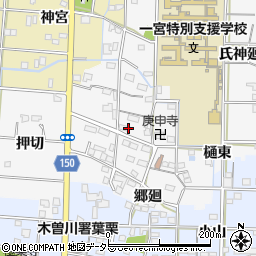 愛知県一宮市杉山（郷内）周辺の地図