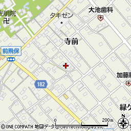 愛知県江南市前飛保町寺前198周辺の地図
