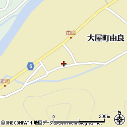 兵庫県養父市大屋町由良260周辺の地図