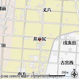 愛知県一宮市光明寺井戸尻周辺の地図