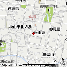 愛知県一宮市木曽川町黒田松山東34周辺の地図